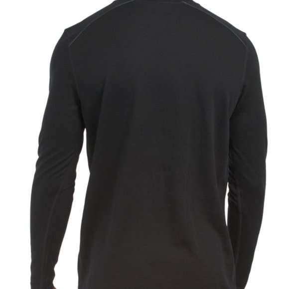 NEW TERRAMAR Upf 50 Breathable Midweight Base Layer Top black 362tn - Picture 2 of 4
